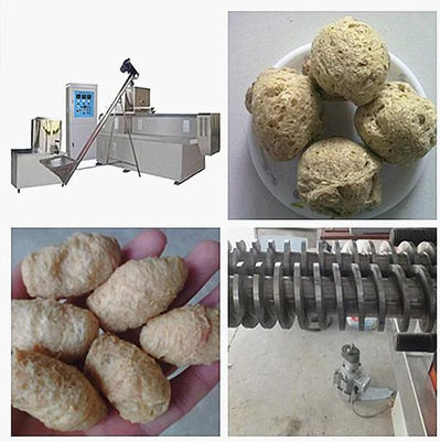 Yüksek kapasiteli mısır gevrekleri İkiz vidalı ekstruderli Soya Extruder Makinesi