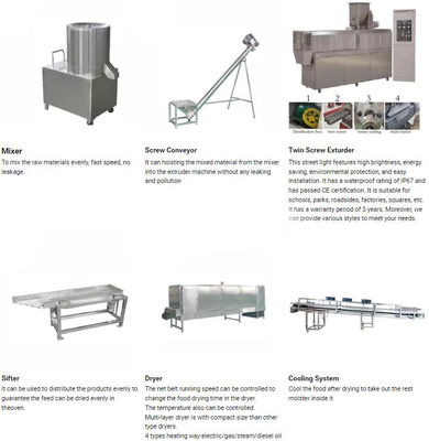Otomatik Nuggets Soya Kütükleri Ekstrüder Makinesi / Atıştırmalık Makinesi