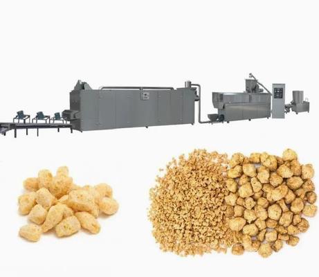 Sebze Proteini Gıda Üretim Hattı Makine / Fiber soya nuggets extruder