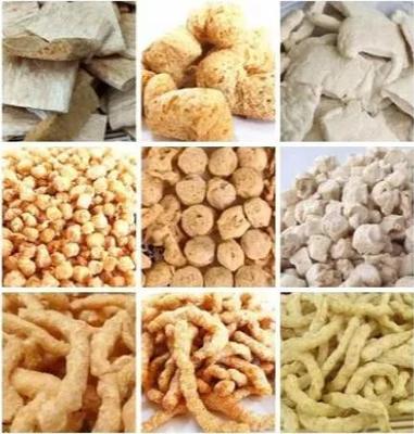 Sebze Proteini Gıda Üretim Hattı Makine / Fiber soya nuggets extruder