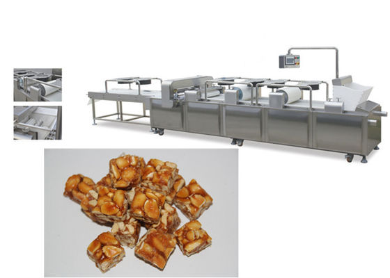 Paslanmaz Çelik Tahıl Bar Granola Bar Yapma Makinesi Haddeleme Şekillendirme Kesme Makinesi