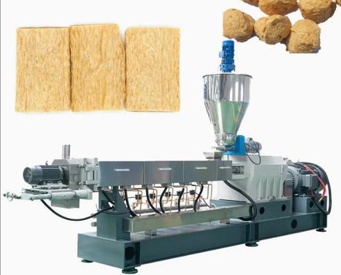 Endüstriyel Soya Nuggets Extruder Paslanmaz Çelik Yüksek Performans