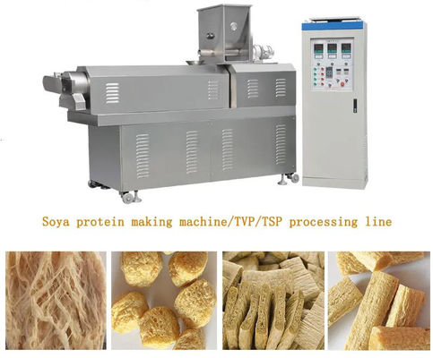 Otomatik Soya Extruder Makinesi / Protein Gıda Üretim Hattı
