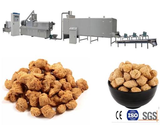 Tam Otomatik Dokulu Soya Proteini / Soya Et Yapma Makinesi Stanless Çelik 304