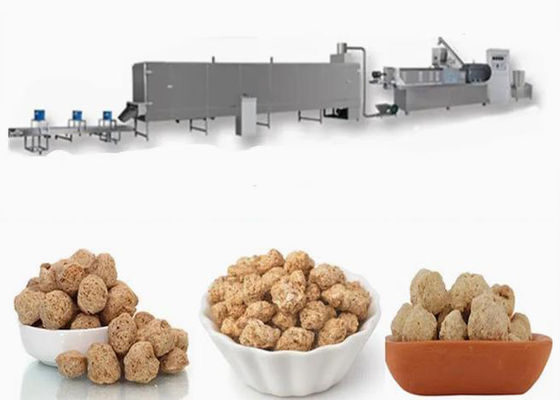 Otomatik soya işleme ekipmanları / soya nuggets ekstruder makinesi