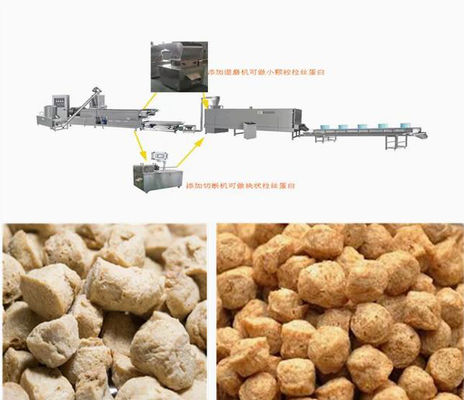 Protein Gıdası İçin Otomatik İzolat Dokulu Sebze Soya Extruder Makinesi