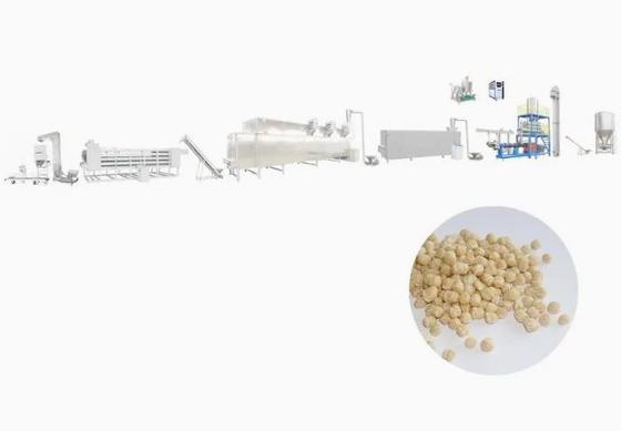 Protein Gıdası İçin Otomatik İzolat Dokulu Sebze Soya Extruder Makinesi