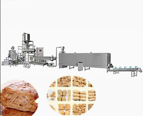 Dokulu vejetaryen soya extruder makinesi / pufluk snack extruder ekipmanları