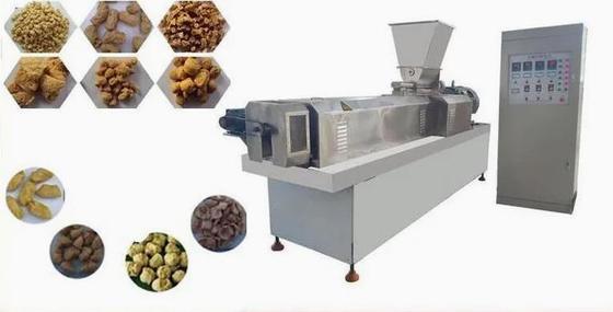 Dokulu vejetaryen soya extruder makinesi / pufluk snack extruder ekipmanları