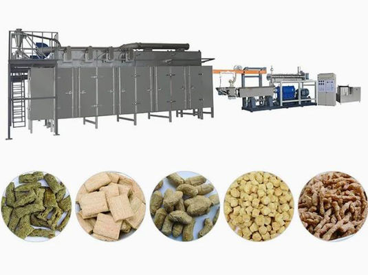 TVP TSP Sebze Soya Parçacıkları Ekstrüder Makinesi 110kw CE Sertifikası