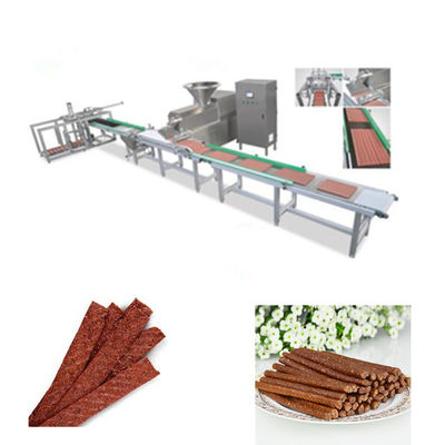 Et Şeritleri Yapmak İçin Köpek Atıştırmalıkları Çiğneme Soğuk Ekstruder Makinesi