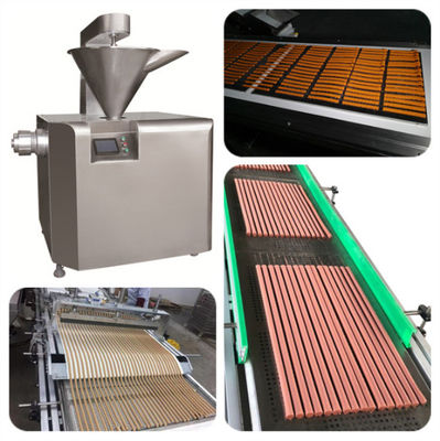 Köpek Eti Şeritleri Soğuk Ekstrüzyon Dövme Makinesi Köpek Maması Et Şeridi Ekstrüzyon Hattı