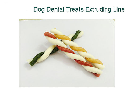 PET Çiğniyor / Tedavi / Yarı Nemli Nemli Pet Aperatif Makinesi / Köpek Ekstruder Çiğniyor