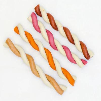 Düşük Gürültülü Pet Gıda Makinesi Sakız Köpeği Snacks Yüksek Hızlı Üretim