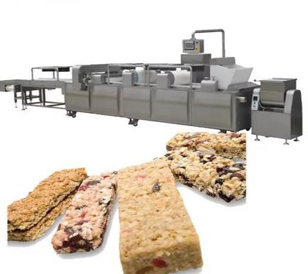 Şişen şeker pirinci / yerfıstığı çubuk makinesi, Sürekli ve otomatik granola bar makinesi