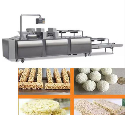 Çeltik topu şekerleme, pirinçle doldurma makinesi / Tahıl Barası Üretim Hattı Paslanmaz çelik 304
