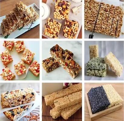 Sağlıklı Çerez Çikolata Fıstığı Enerji Bar Şekillendirme Makinesi / Tahıl bar yapma makinesi