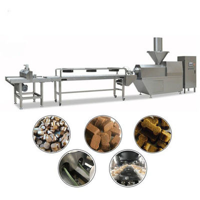 Sarsıntılı Et Yumuşak Köpek Çiğneme Pet Gıda Üretim Hattı Siemens PLC