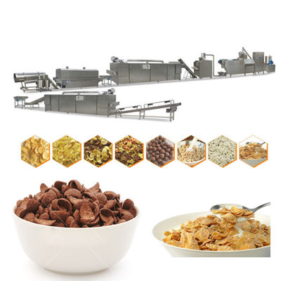 Kellogg Kahvaltılık Mısır Gevreği İşleme Hattı Stailess Steel Siemens Motor PLC