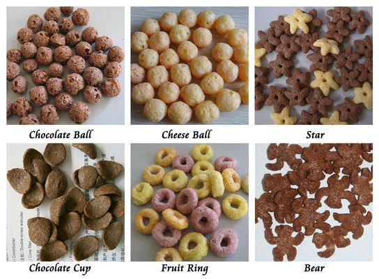 CE Mısır Gevreği İşleme Hattı Puf Snack Kahvaltı Tahıl Ekstrüzyon Siemens Motor