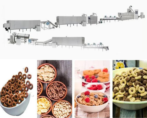 lezzetli çok işlevli iyi performans mısır gevreği / kahvaltılık tahıl işleme hattı