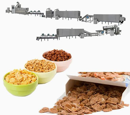 Sürekli Corn Flakes İşleme Hattı Corn Flakes Machinery