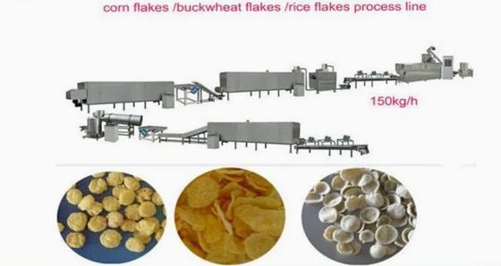 304 Kellogg ve Nestle ürünleri için paslanmaz çelik mısır pul yapma makinesi