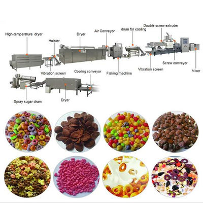Kahvaltı Hububat ve Mısır Ekmekleri Üretim hattı / puf atıştırması Ekstrüzyon makinesi