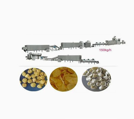 300 - 350kg / s Mısır Değirmenleri İşleme Hattı, puf atıştırma ekstrüzyon Makinesi
