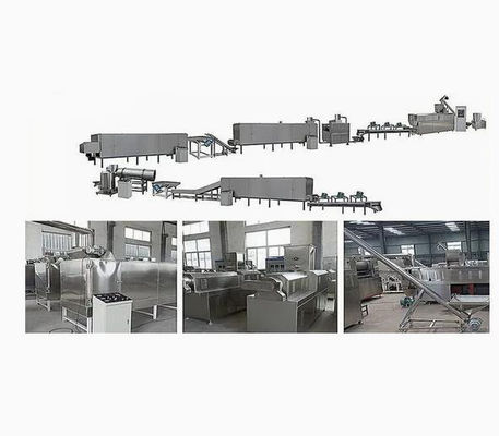 300 - 350kg / s Mısır Değirmenleri İşleme Hattı, puf atıştırma ekstrüzyon Makinesi