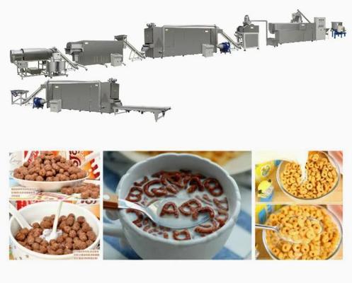 Kahvaltı Mısır Gevreği Büyük Kapasiteli 120-300 kg / saat kapasiteli mısır gevreği makineleri