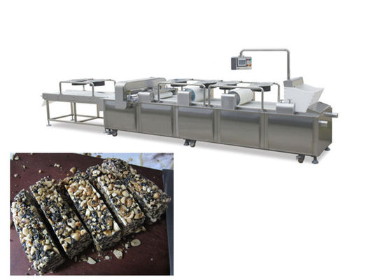 Fıstık Bar Kesme Tahıl Bar Yapma Makinesi Enerji Beslenme Bar İşleme Hattı