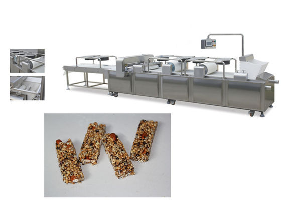 Paslanmaz Çelik Tahıl bar makinesi Üretim Hattı / Snack Flat Bar DRC-75 Tipi