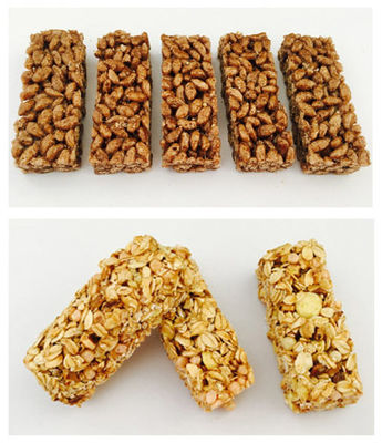 Paslanmaz Çelik Tahıl bar makinesi Üretim Hattı / Snack Flat Bar DRC-75 Tipi