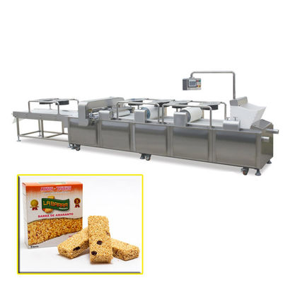 Chikki / Müsli Tahıl Bar Yapımı Makinesi, Meyve Bar Üretim Hattı