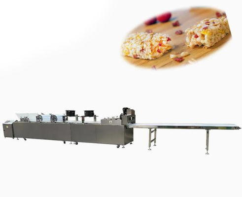 MK-75 Fıstık Ezmesi Kırığı / Fıstıklı Gevrek Bar / Susamlı Şekerleme Bar Yapma Makinesi Dokunmatik Ekranlı Kesme Hattı
