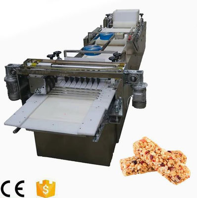 MK-75 Fıstık Ezmesi Kırığı / Fıstıklı Gevrek Bar / Susamlı Şekerleme Bar Yapma Makinesi Dokunmatik Ekranlı Kesme Hattı