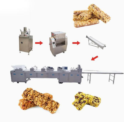 Sürekli & Otomatik Fındıklı, Yabanmersinli Granola Bar Makinesi Siemens PLC Kontrollü