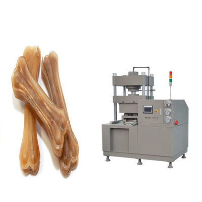 Çok Fonksiyonlu Almanya Motorlu Köpek Maması Yapma Makinesi Çift İstasyonlu Preslenmiş Çiğ Deri Kemikleri