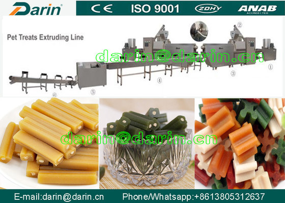 Küçük Kemik Köpeği Treats Atıştırmalıklar evde beslenen hayvan gıda işleme hattı, Twist köpek gıda üreticisi makine