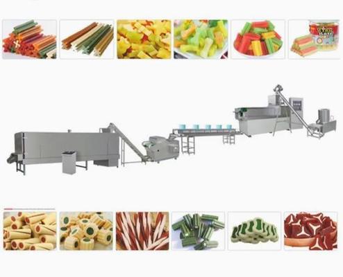 Pet Köpek Çiğneme Barası için CE ISO9001 Sertifikalı Tek Vidalı Ekstruder Makinesi
