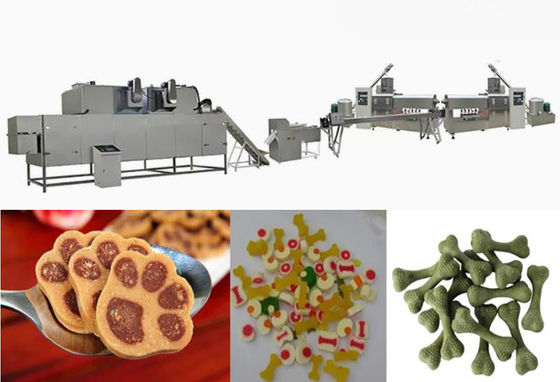CE ISO9001 Sertifikalı Köpek Yiyeceği Pellet Makinesi Çiğnemek Evcil hayvanları için Yiyecek İşleme Liniyası