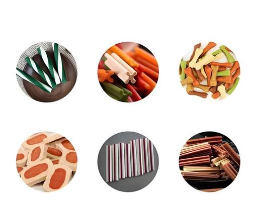 Diş Bakımı Bükülmüş Evcil Hayvan Tedavisi Köpek Maması Ekstrüzyon Makinesi 145kw 380V