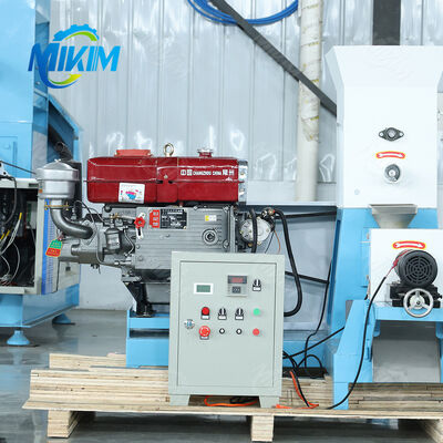 Dizel Motoru 22HP Dizel Yüzen Balık Besleme Pellet Makinesi Avustralya'da saatte 100kg Fiyat
