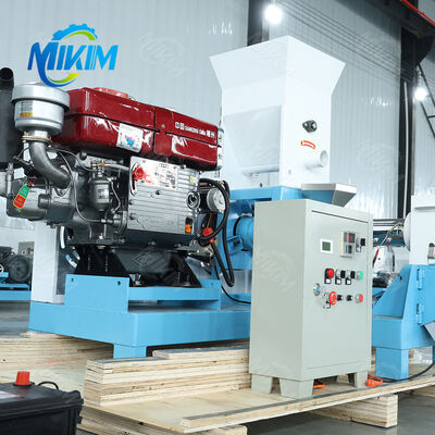 Dizel Motoru 22HP Dizel Yüzen Balık Besleme Pellet Makinesi Avustralya'da saatte 100kg Fiyat