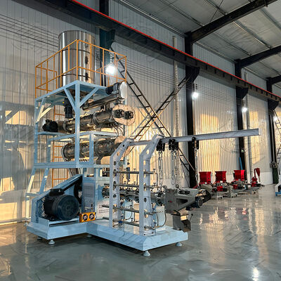 CE Fabrika Satış Islak Kuru Tip Yüzen Balık Yemi Fabrikası/karides Yemi Peletleri Çift Vidalı Tek Vidalı Ekstrüder Makinesi