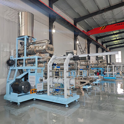 CE Fabrika Satış Islak Kuru Tip Yüzen Balık Yemi Fabrikası/karides Yemi Peletleri Çift Vidalı Tek Vidalı Ekstrüder Makinesi