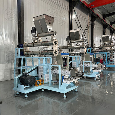 CE Fabrika Satış Islak Kuru Tip Yüzen Balık Yemi Fabrikası/karides Yemi Peletleri Çift Vidalı Tek Vidalı Ekstrüder Makinesi