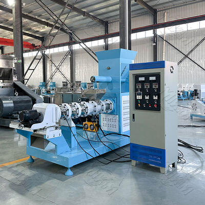 Yüksek Kaliteli 120-1200 kg/saat en iyi tek vidalı yüzen balık yemi pelet ekstrüder makinesi karides yemi pelet ekstrüder makinesi fiyatı Hindistan'da satılık