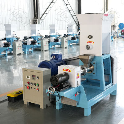 Yüksek Kaliteli Kuru Tipi Evcil Köpek Yiyeceği Yapım Makinesi / Küçük Yüzen Balık Beslenme Ekstrüder Makinesi